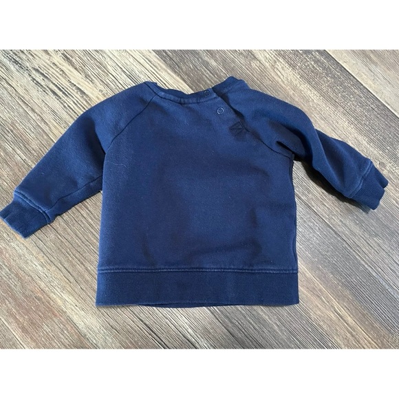 H&M Cookie Monster Sesame Street sweatshirt baby boy girl 6-9 months navy blue - Picture 3 of 5